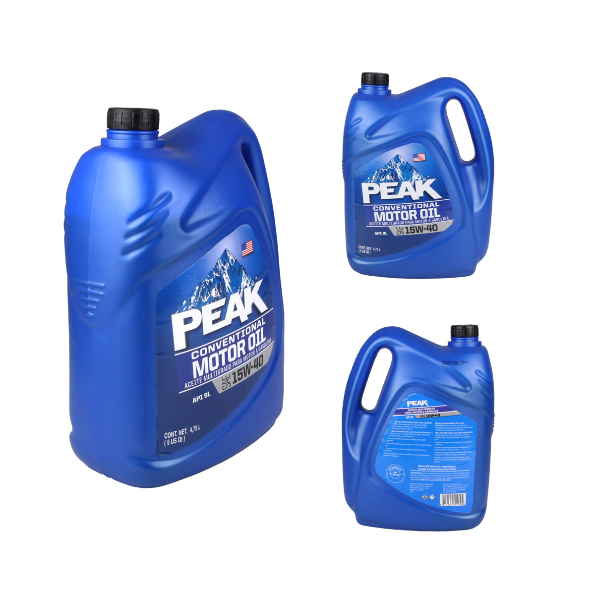 Aceite Multigrado Sae 15W40 Motor A Gasolina Api Sl | P1010-05 Peak