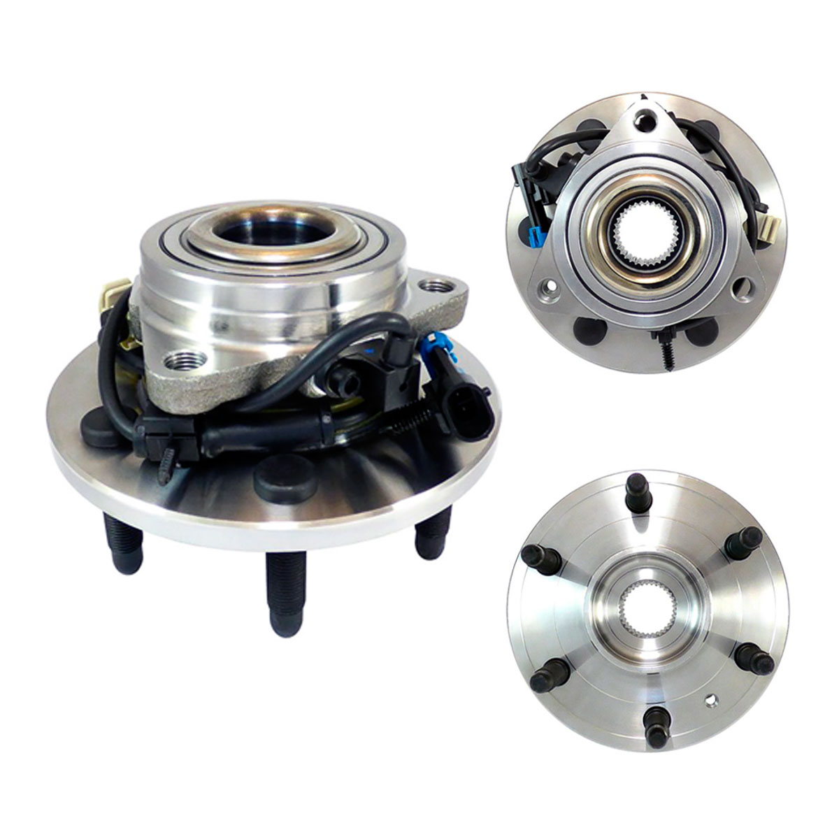 Balero Maza Delantero Derecho/ Izquierdo, Numero De Birlos: 6, Con Sensor Abs, Tracción: 4Wd/ Awd/ Rwd, 2 Pines, 3 Orificios De Agarre > Sir515036 Spq