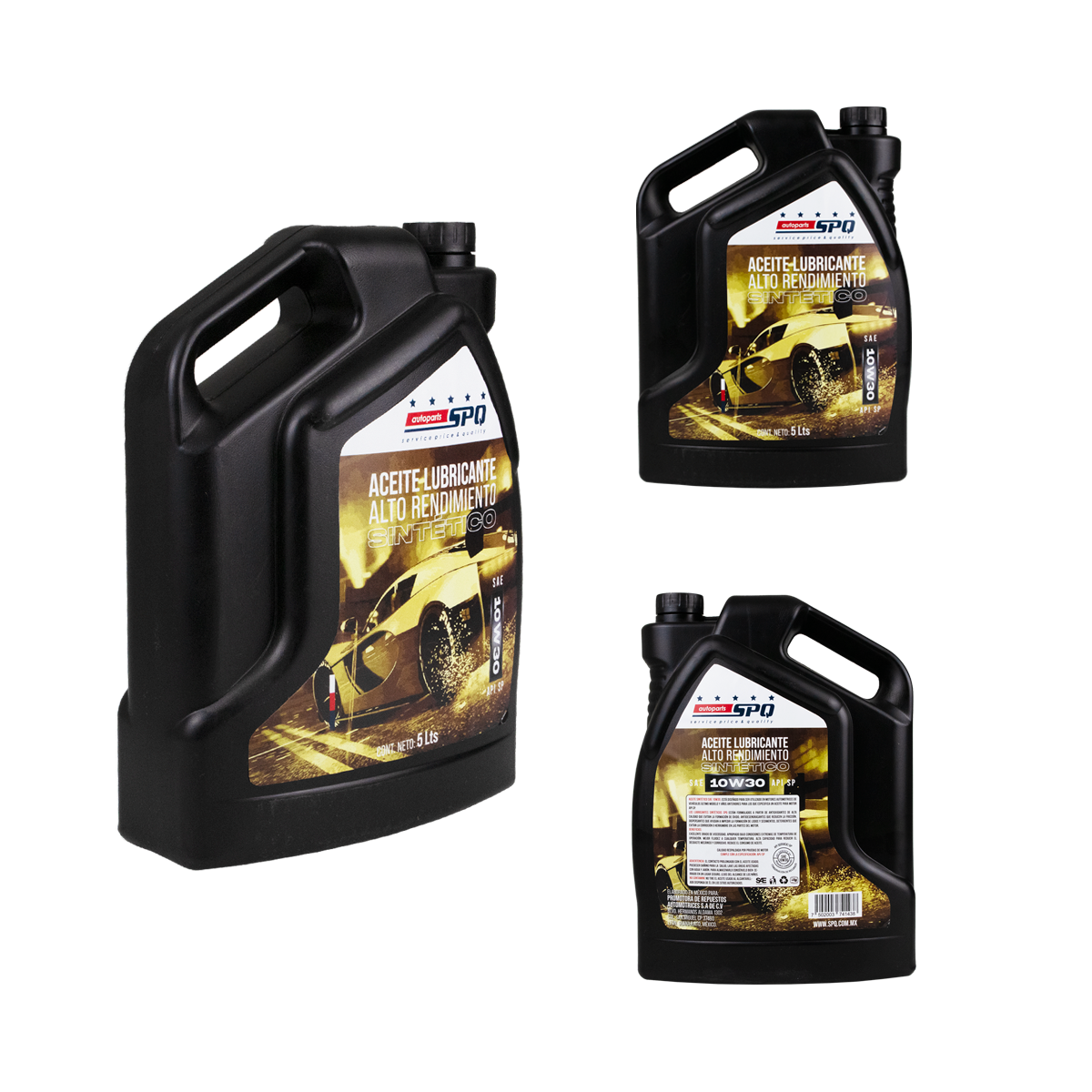 Aceite Sintético Sae 10w30 Motor A Gasolina Api Sp | Spq10w30g-Sint Spq